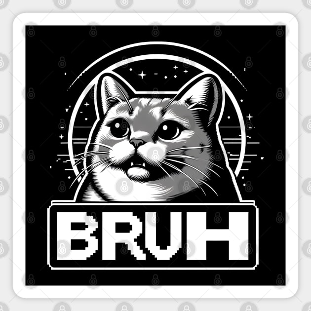 Bruh Cat Magnet by MakerMind8.2
